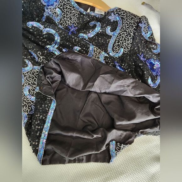 STARFISH mermaid embroidery embellish silk blouse - Picture 14 of 15